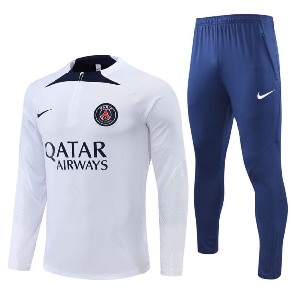 Survêtement Adulte PSG Strike Domicile 2022-2023 - Blanc/Bleu