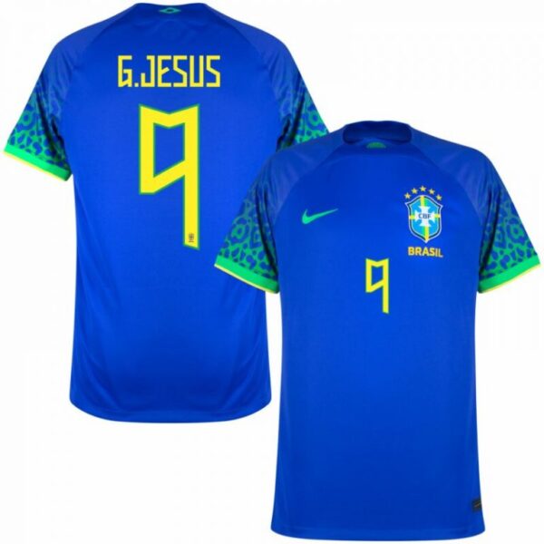 Maillot Gabriel Jesus Brésil Extérieur Coupe Du Monde 2022