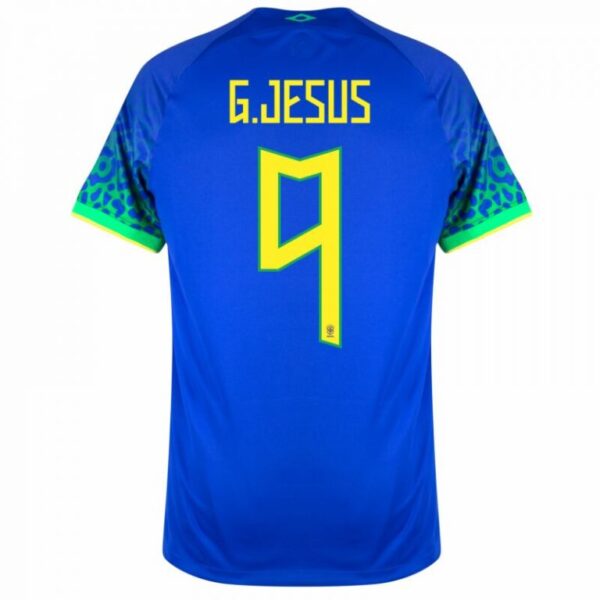 Maillot Gabriel Jesus Brésil Extérieur Coupe Du Monde 2022 – Image 2