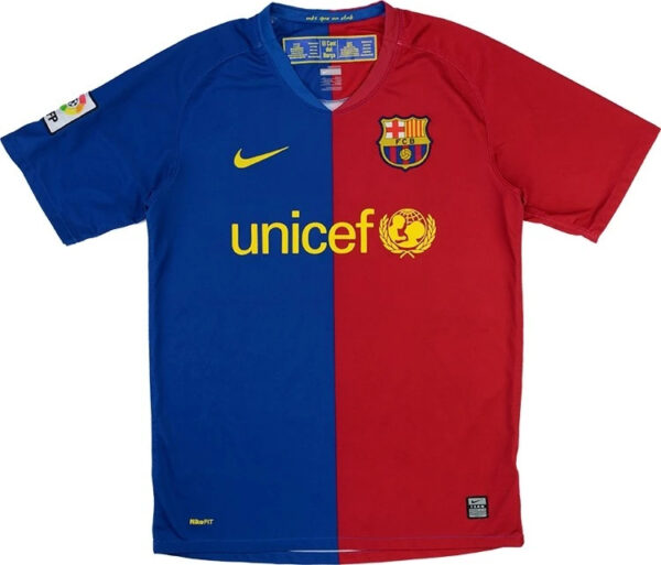 Maillot Vintage Messi Barcelone Domicile 2008-2009 – Image 2