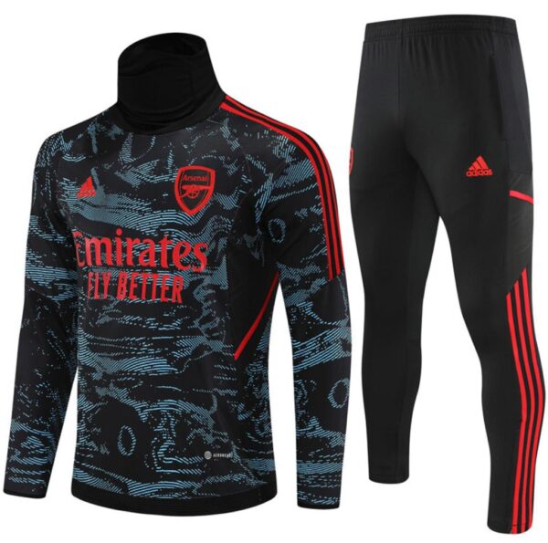 Survêtement Adulte Arsenal Noir/Rouge 2022-2023