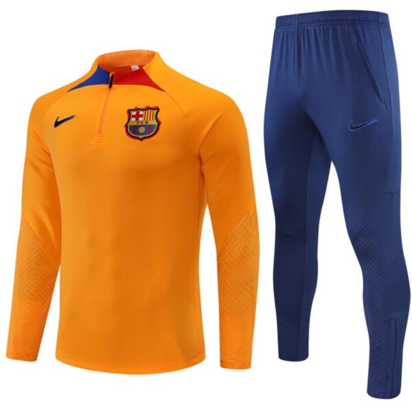 Survêtement Adulte Barcelone Orange/Bleu 2022-2023