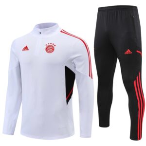 Survêtement Adulte Bayern Munich Blanc/Noir/Rouge 2022-2023
