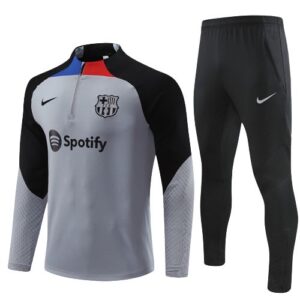 Survêtement ENFANT/JUNIOR FC Barcelone 2022-2023 - Gris/Noir
