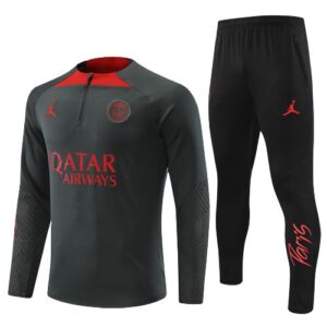 Survêtement ENFANT/JUNIOR PSG 2022-2023 Gris/Noir/Rouge