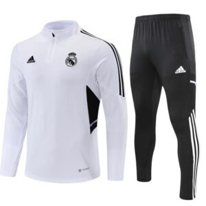 Survêtement ENFANT/JUNIOR Real Madrid 2022-2023 - Noir/Blanc