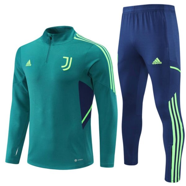 Survêtement Adulte Juventus Turin Vert/Bleu 2022-2023