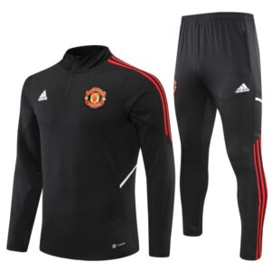 Survêtement Adulte Manchester United Noir/Rouge 2022-2023