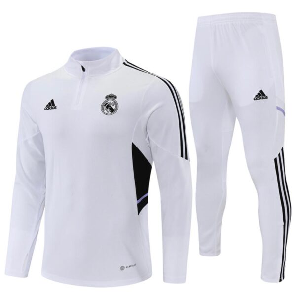 Survêtement Adulte Real Madrid Blanc/Noir 2022-2023