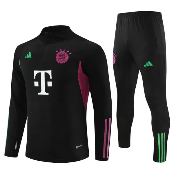 Survêtement Adulte Bayern Munich Noir/Violet/Vert 2023-2024