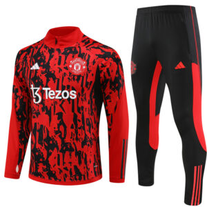 Survêtement ENFANT/JUNIOR Manchester United 2023-2024 - Noir/Rouge