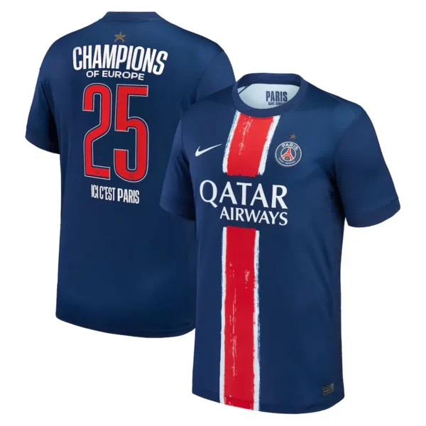 Maillot PSG 1 Étoile - Paris Saint-Germain Champions D'Europe 2025